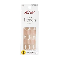 Kiss® Salon French Demure Full-Cover Nails 24-Count