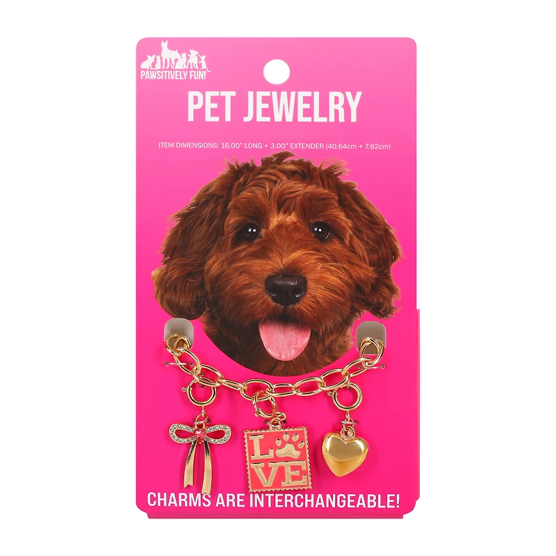 Pawsitively Fun! Medium Pet Jewelry 16in