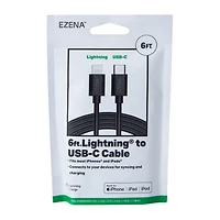 Ezena™ Lighting® To USB-C Cable 72in