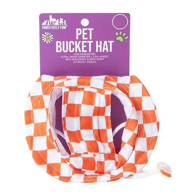 Pet Checkered Bucket Hat