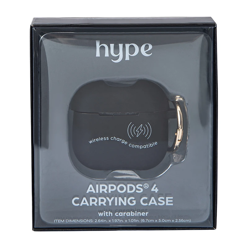 Hype AirPods® 4 Carrying Case With Carabiner