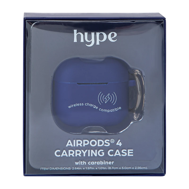 Hype AirPods® 4 Carrying Case With Carabiner