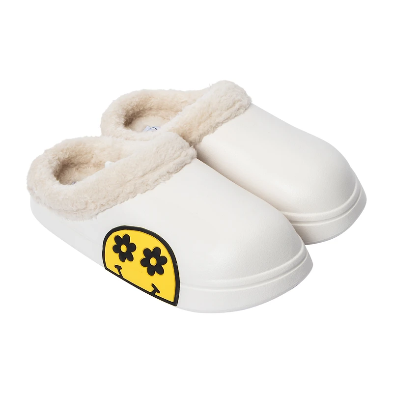 Love83 Ladies Decal Fluffy Clogs