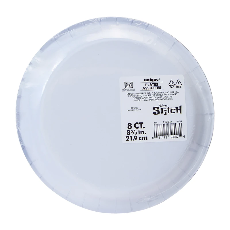 Disney Stitch Party Plates 8-Count