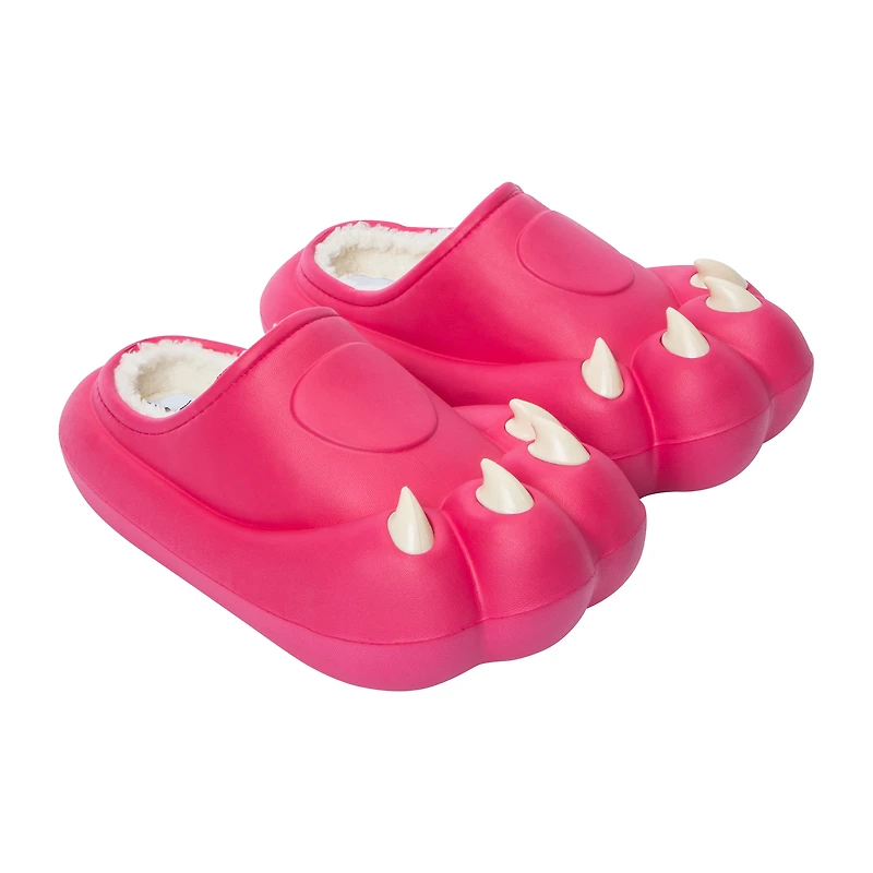 Love83 Girls Furry Claw Slippers