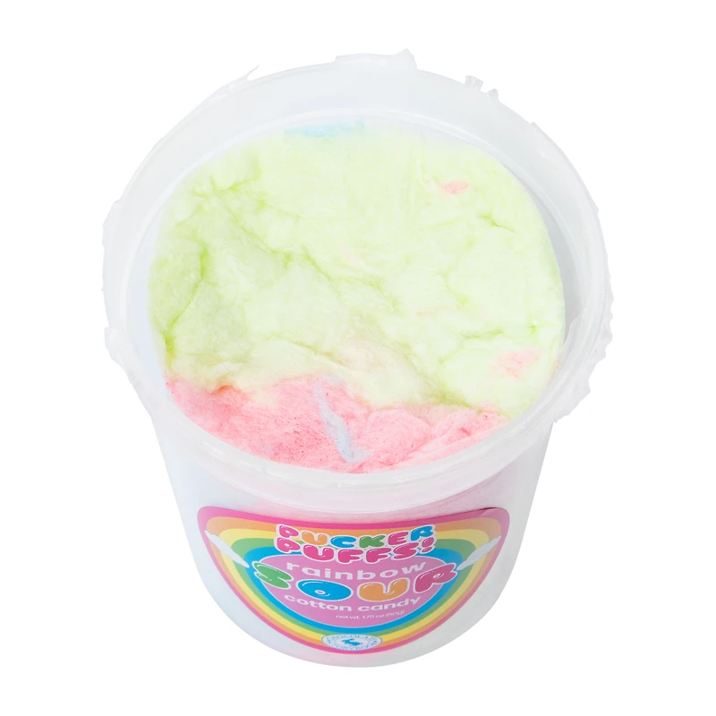 Pucker Puffs! Rainbow Sour Cotton Candy 1.75oz