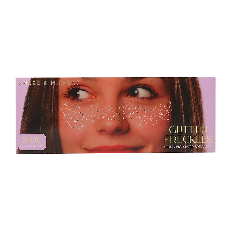 Smoke & Mirrors Silver Glitter Freckles Makeup Patches 2-Piece