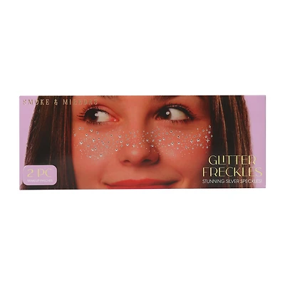 Smoke & Mirrors Silver Glitter Freckles Makeup Patches 2-Piece