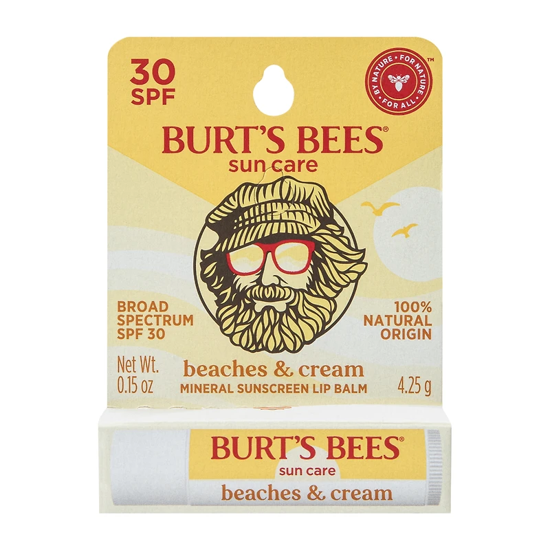 Burt Bees® Sun Care Beaches & Cream Lip Balm 0.15oz