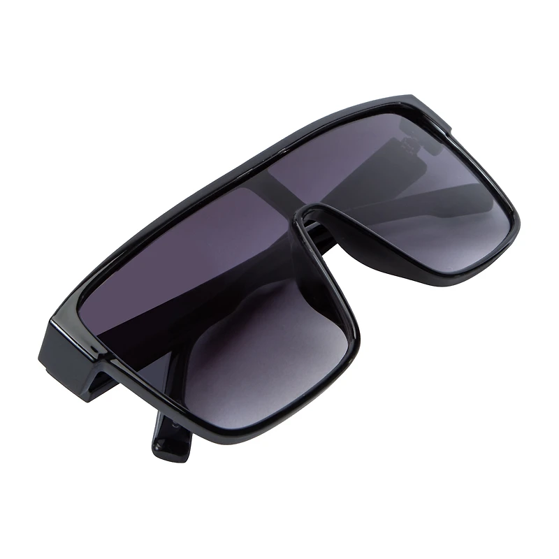 Young Mens Oversized Shield Sunglasses