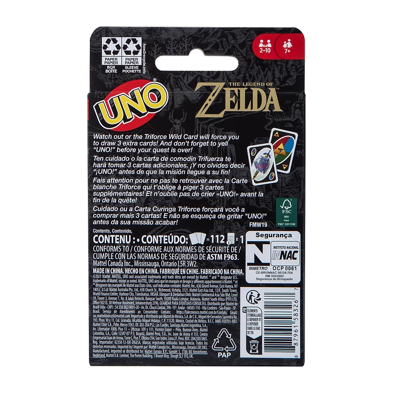 Uno® The Legend Of Zelda Card Game