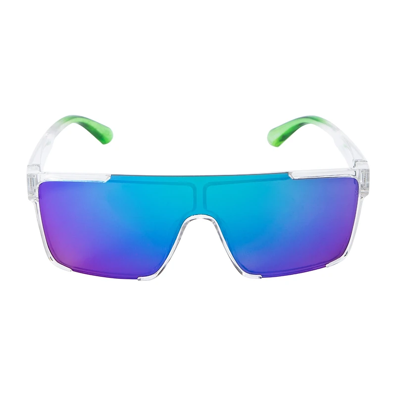 Young Mens Ombre Sporty Shield Sunglasses