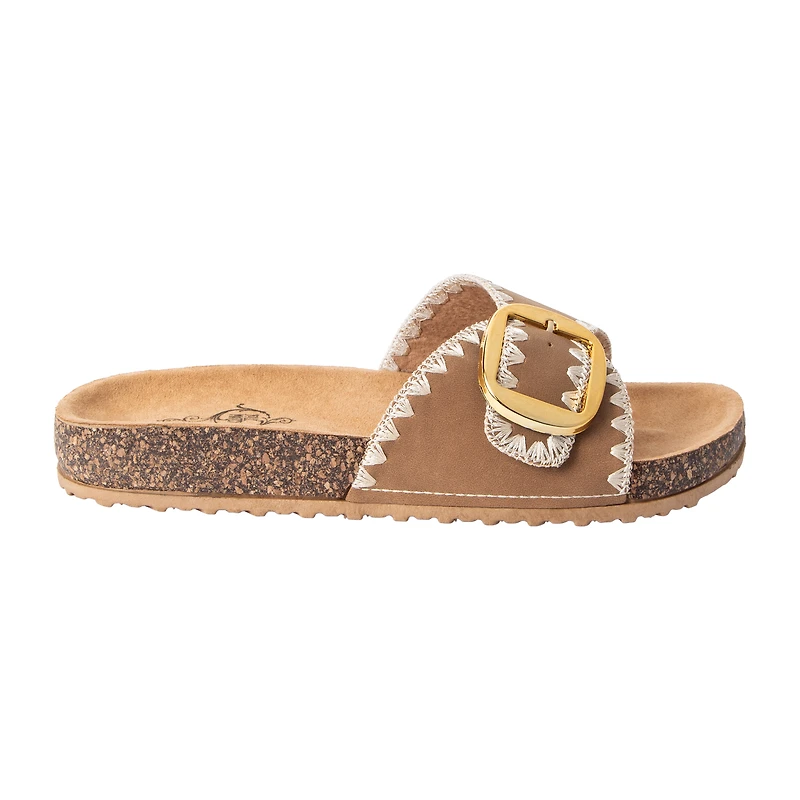 Juniors Sole Mates Black Buckle Sandals