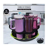Rotatable Tumbler Organizer And Storage