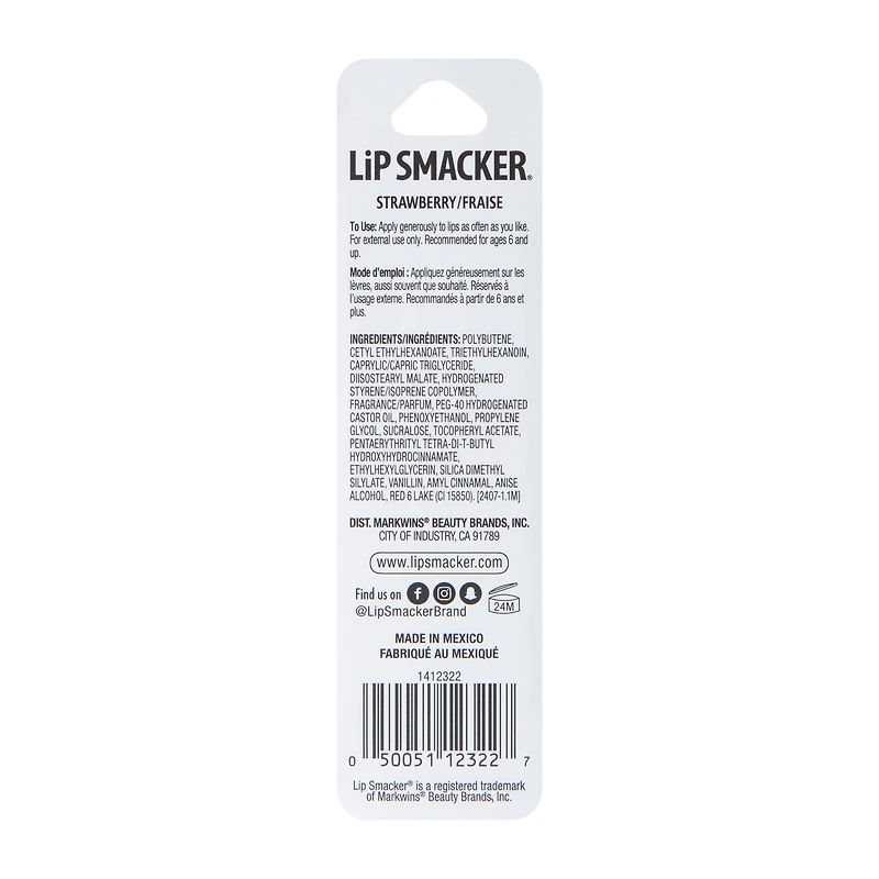 Lip Smacker® Strawberry Rolly Lip Balm 0.2oz