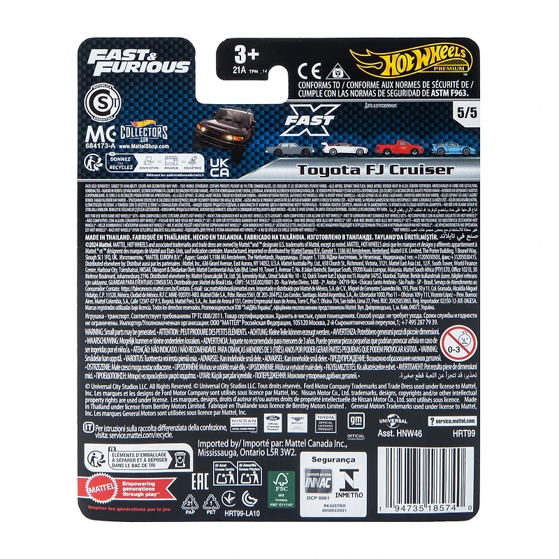 Hot Wheels™ Premium Fast & Furious Toyota FJ Cruiser Caprice Toy