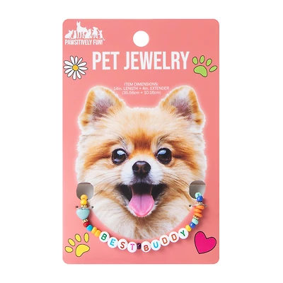 Beaded Pet Jewelry 14in