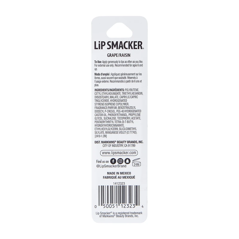 Lip Smacker® Grape Rolly Lip Balm 0.2oz