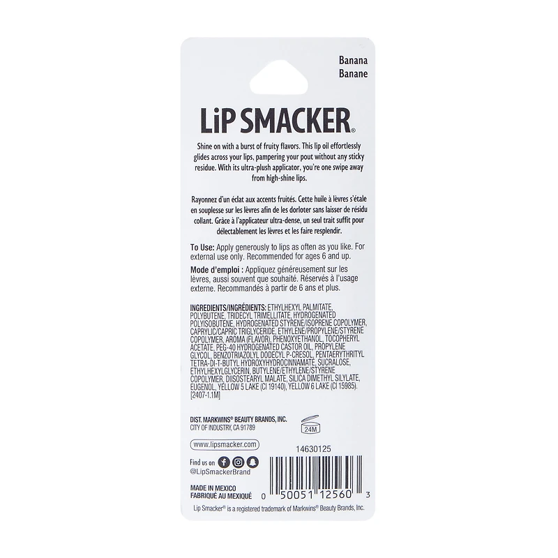 Lip Smacker® Fruit Glaze™ Banana Lip Oil 0.21oz