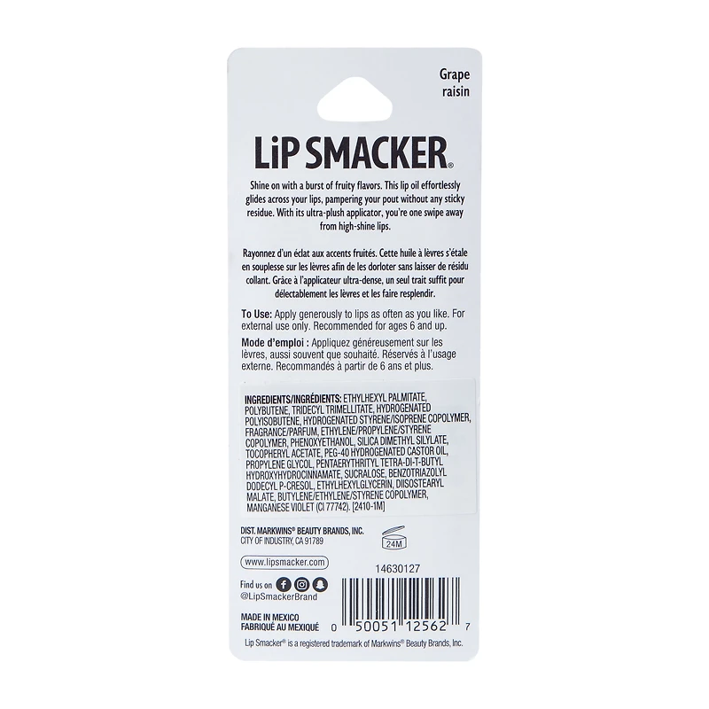 Lip Smacker® Fruit Glaze™ Grape Lip Oil 0.21oz
