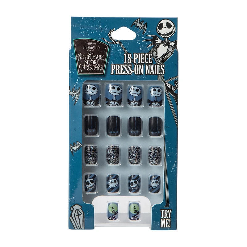 Disney Tim Burton's The Nightmare Before Christmas Press-On Nails 18-Pcs
