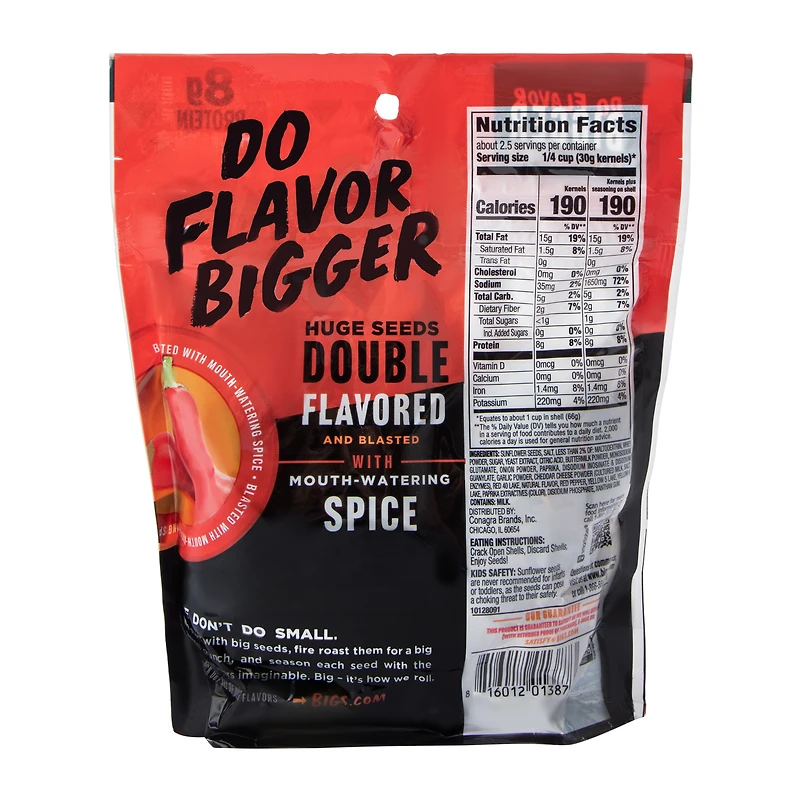 Bigs® Fire Flavored Sunflower Seeds 5.35oz