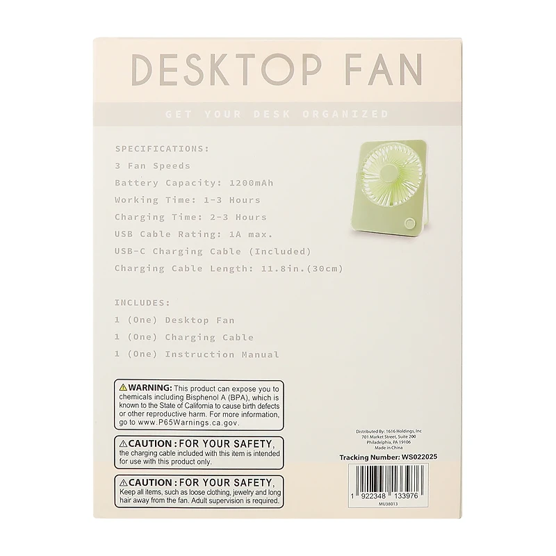 Desktop Fan