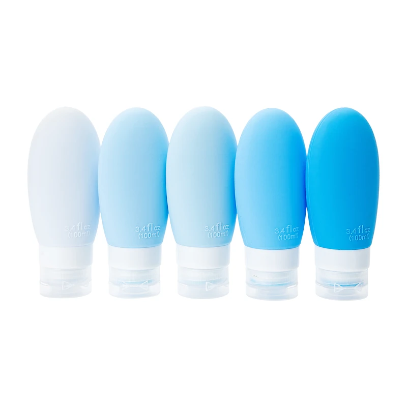 Travel Silicone Bottles 3.4oz 5-Pack