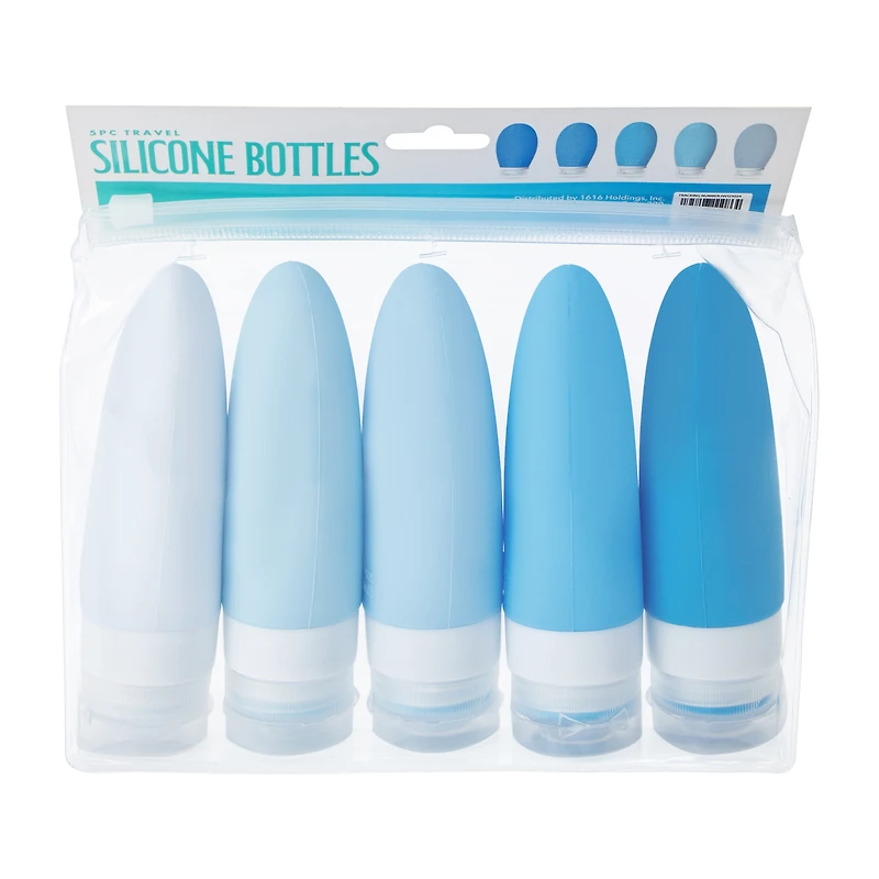 Travel Silicone Bottles 3.4oz 5-Pack