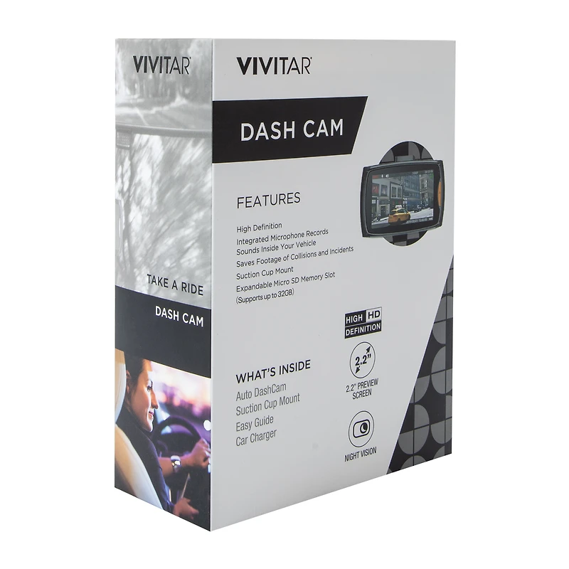 Vivitar® HD Dash Cam