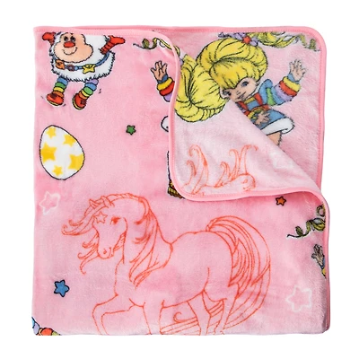 Rainbow Brite Travel Blanket 40in x 50in