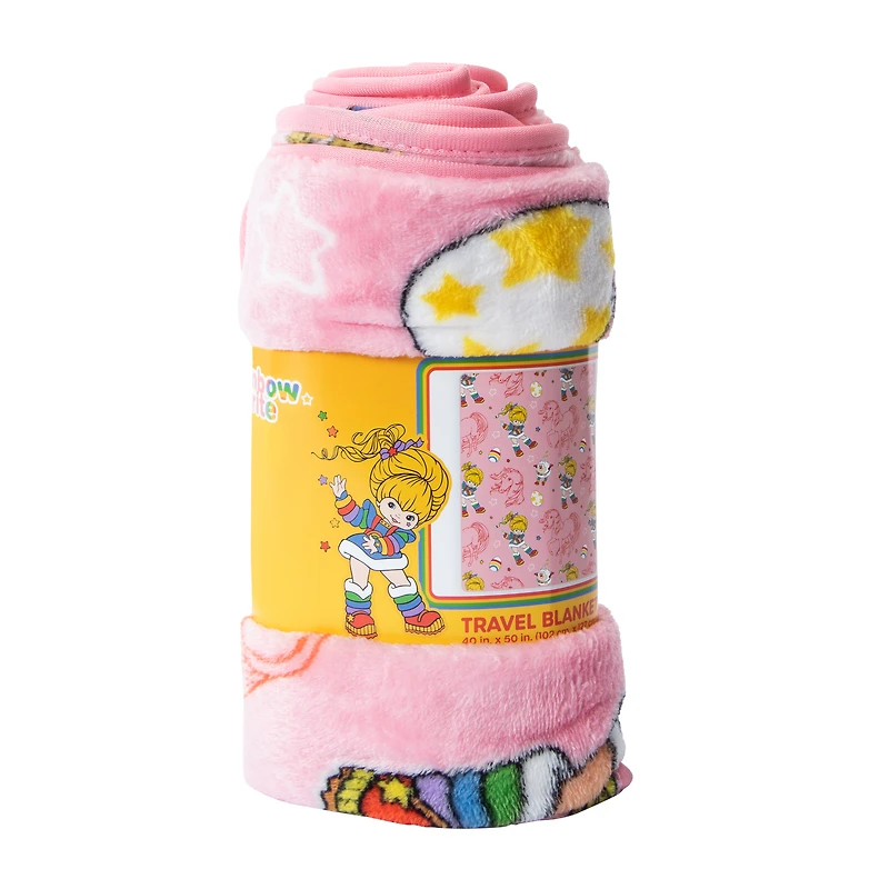Rainbow Brite Travel Blanket 40in x 50in