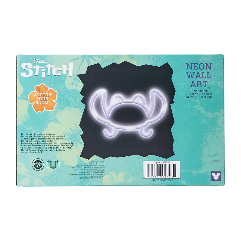 Disney Stitch Neon Wall Art