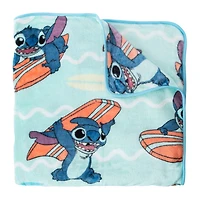 Disney Stitch Surf's Up Travel Blanket 40in x 50in