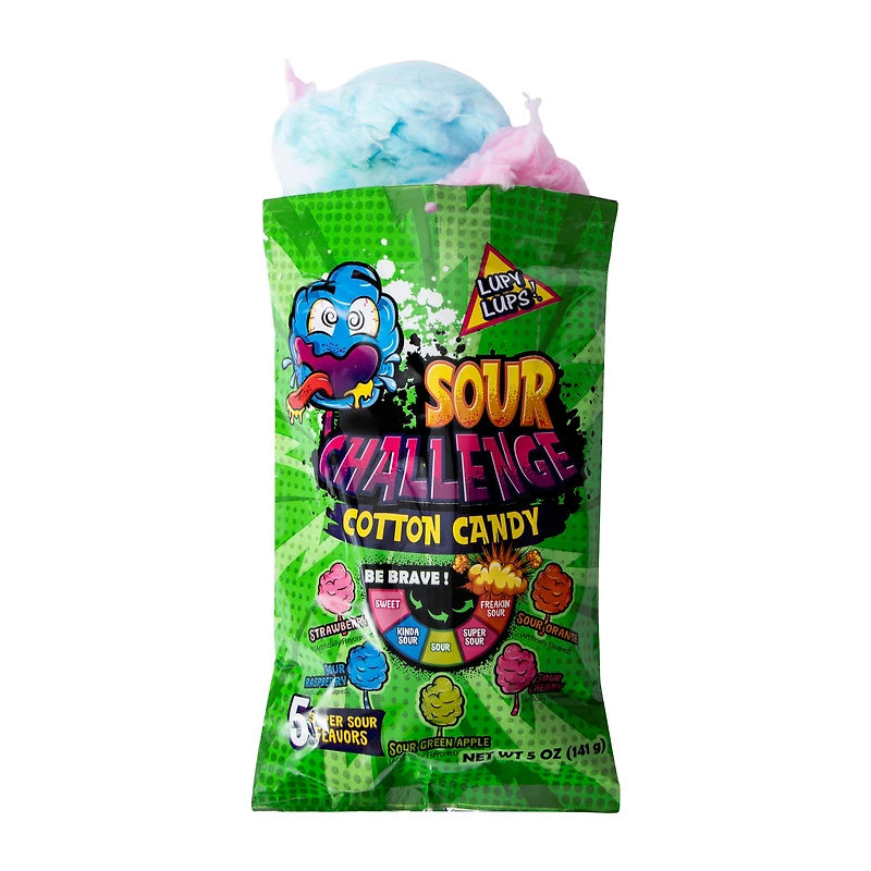 Sour Challenge Cotton Candy 5oz
