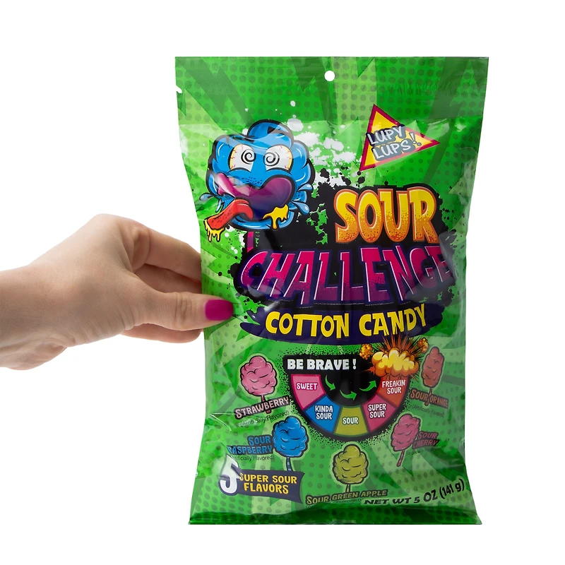 Sour Challenge Cotton Candy 5oz