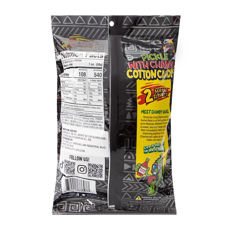 Lupy Lups® Pickle With Chamoy Cotton Candy 5oz