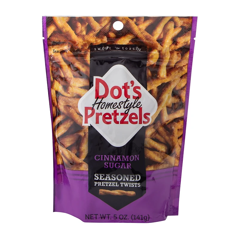 Dot's Homestyle Pretzels Cinnamon Sugar Seasoned Pretzel Twists 5oz