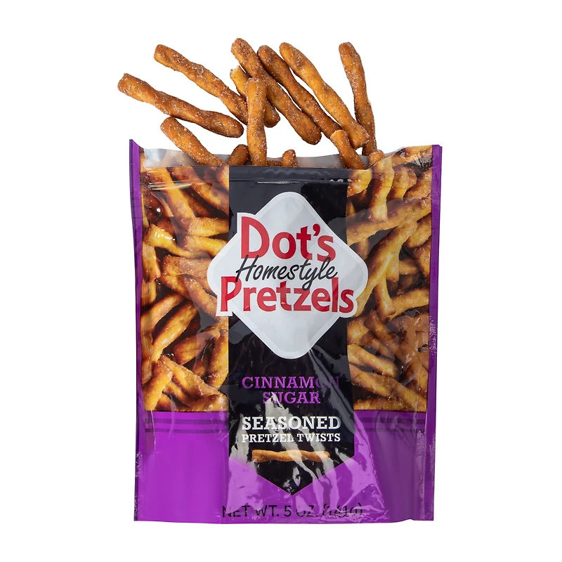 Dot's Homestyle Pretzels Cinnamon Sugar Seasoned Pretzel Twists 5oz