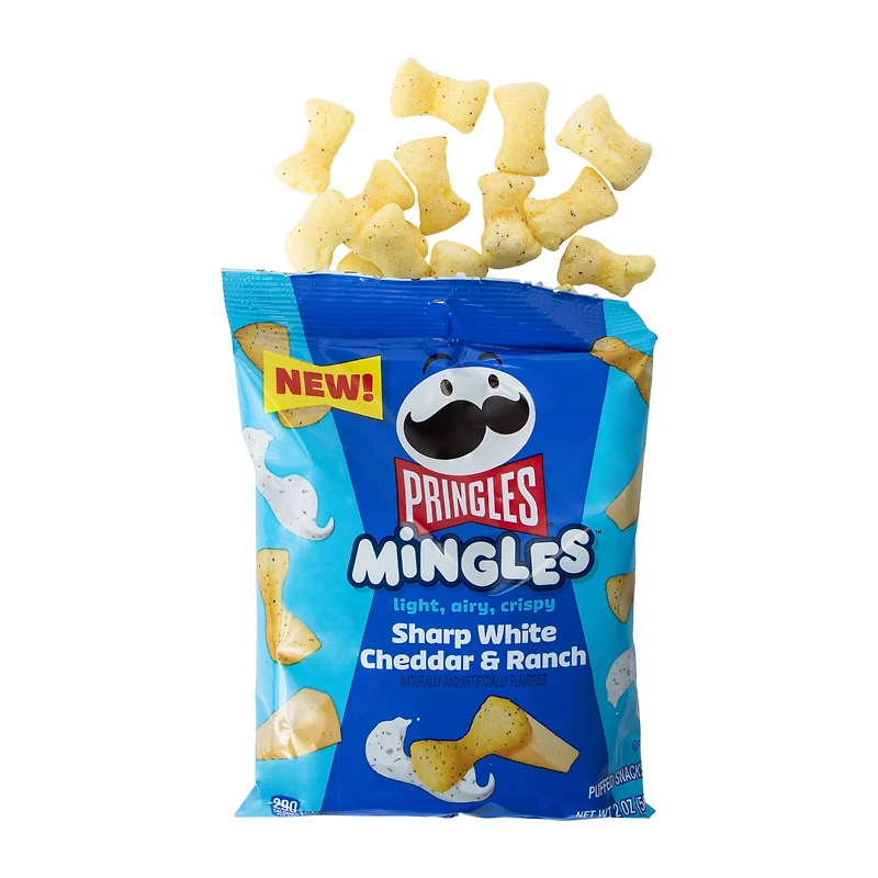 Pringles® Mingles™ Sharp White Cheddar & Ranch Crips 2oz