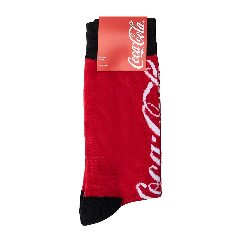 Coca-Cola® Crew Socks 2-Pairs