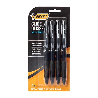 Bic® Glide Bold Ball Pens 4-Pack