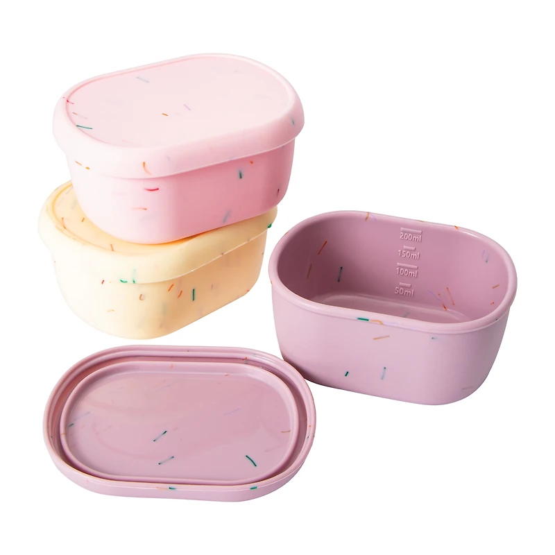 Silicone Snack Containers 3-Pack 6.7oz