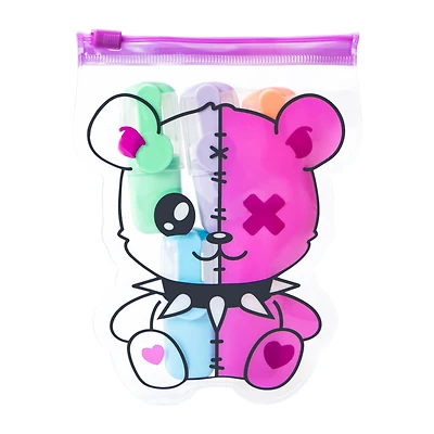 Novelty Mini Highlighter Pouch 5-Pack