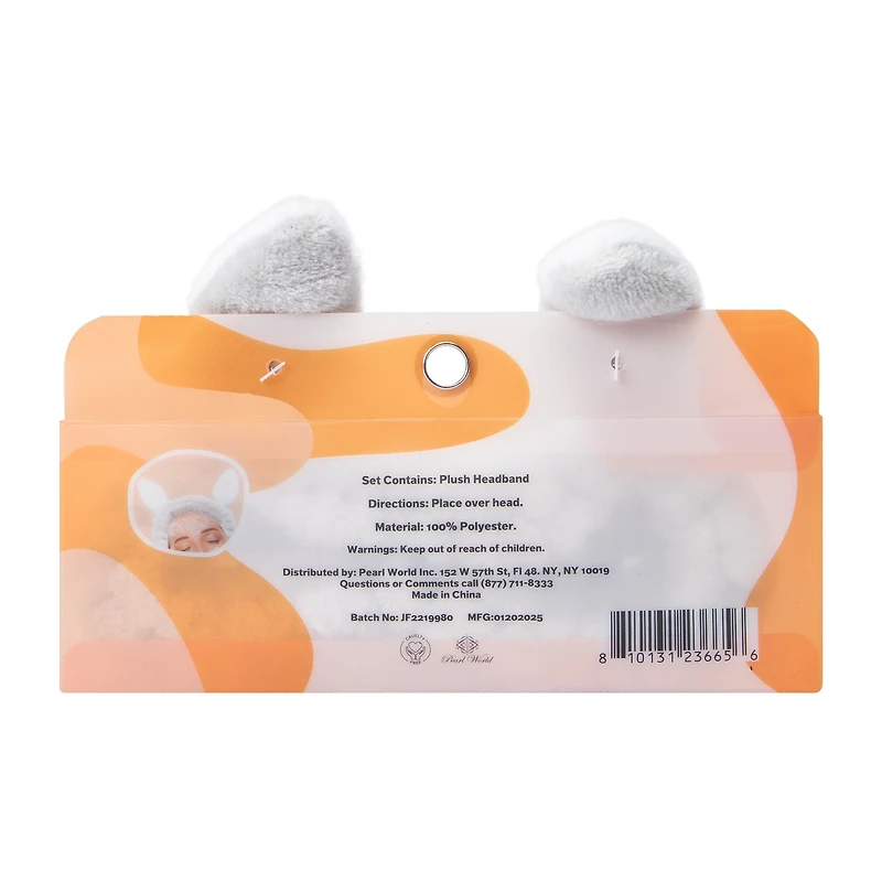 Spa Day Bunny Plush Headband