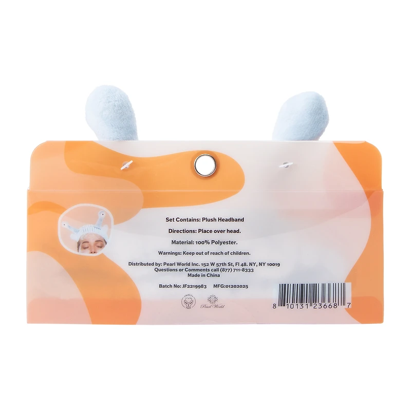 Spa Day Snail Plush Headband