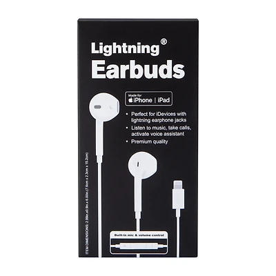 Lightning® Wired Earbuds For iPhone & iPad