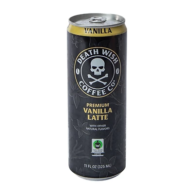 Death Wish Coffee Co® Fair Trade Vanilla Latte Can 11oz