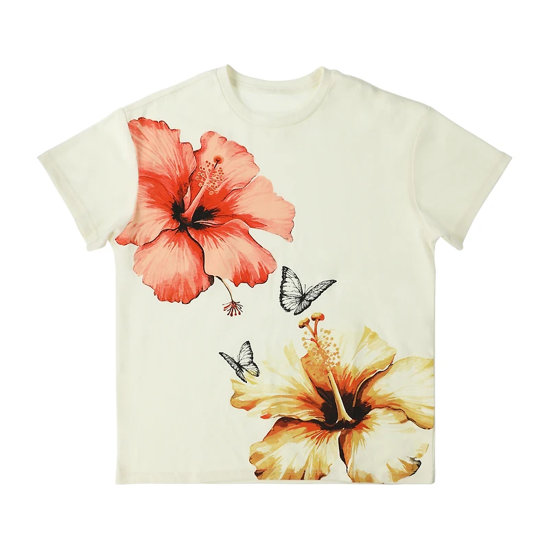 Hibiscus Graphic Tee