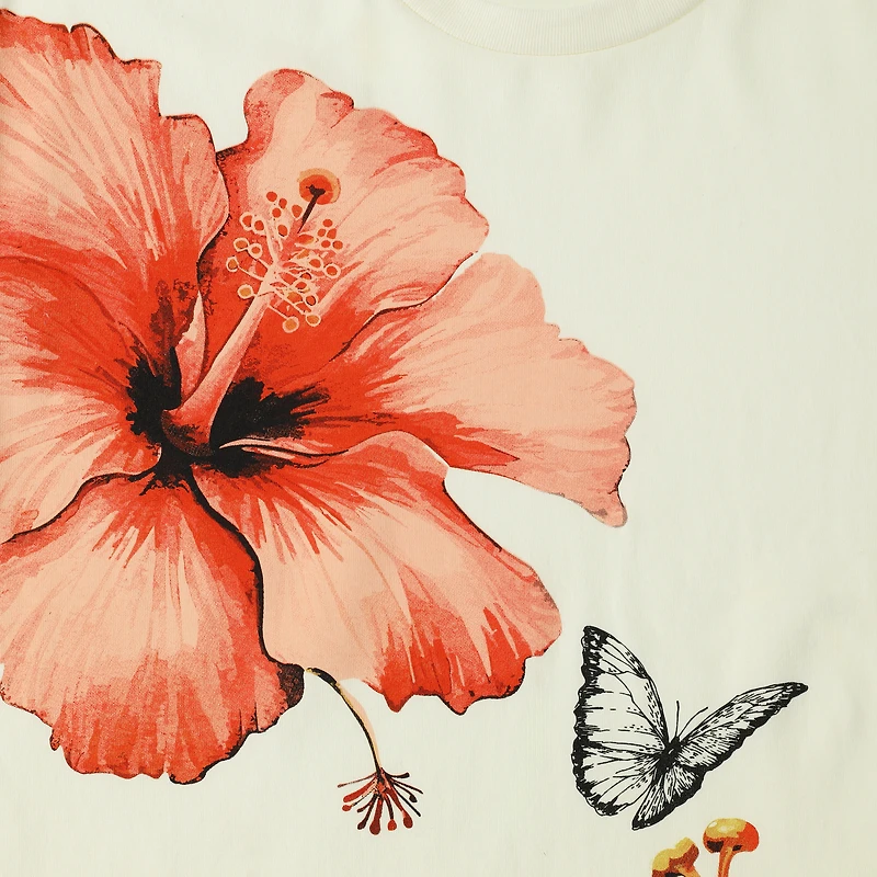 Hibiscus Graphic Tee